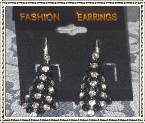 Black & White Sparkle Earrings