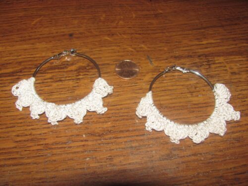 Ivory Picot Earrings