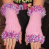 Cuffed Fingerless Gloves - Medium