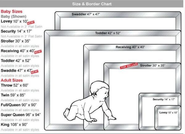 Fleece Tie Blanket Size Chart