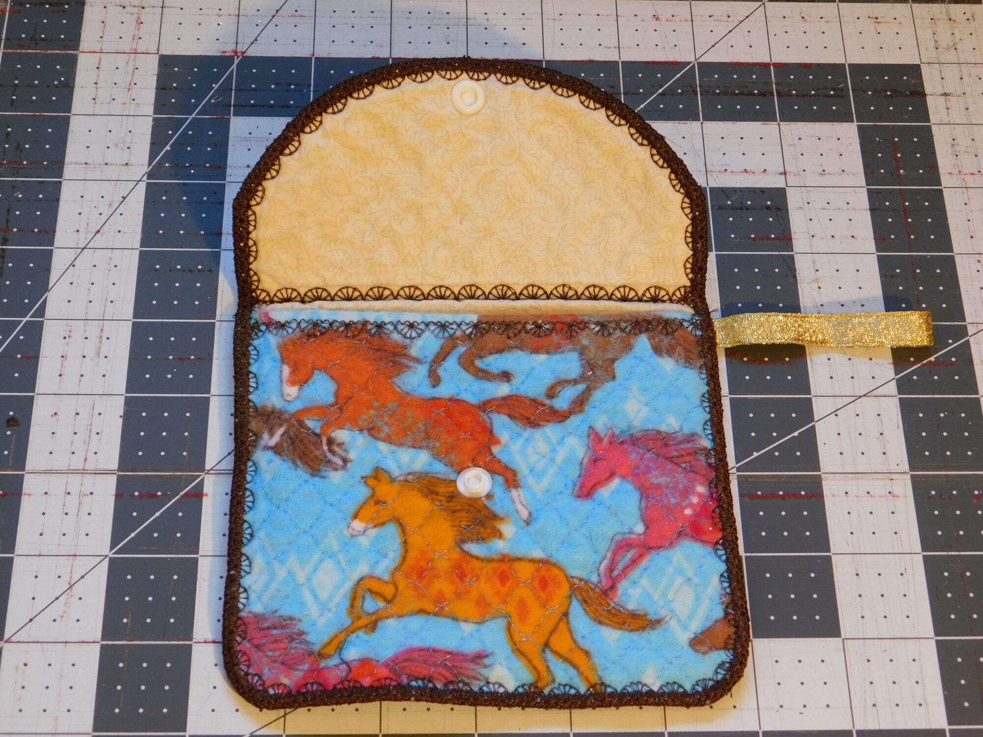 Wild Horses Quilted Bag