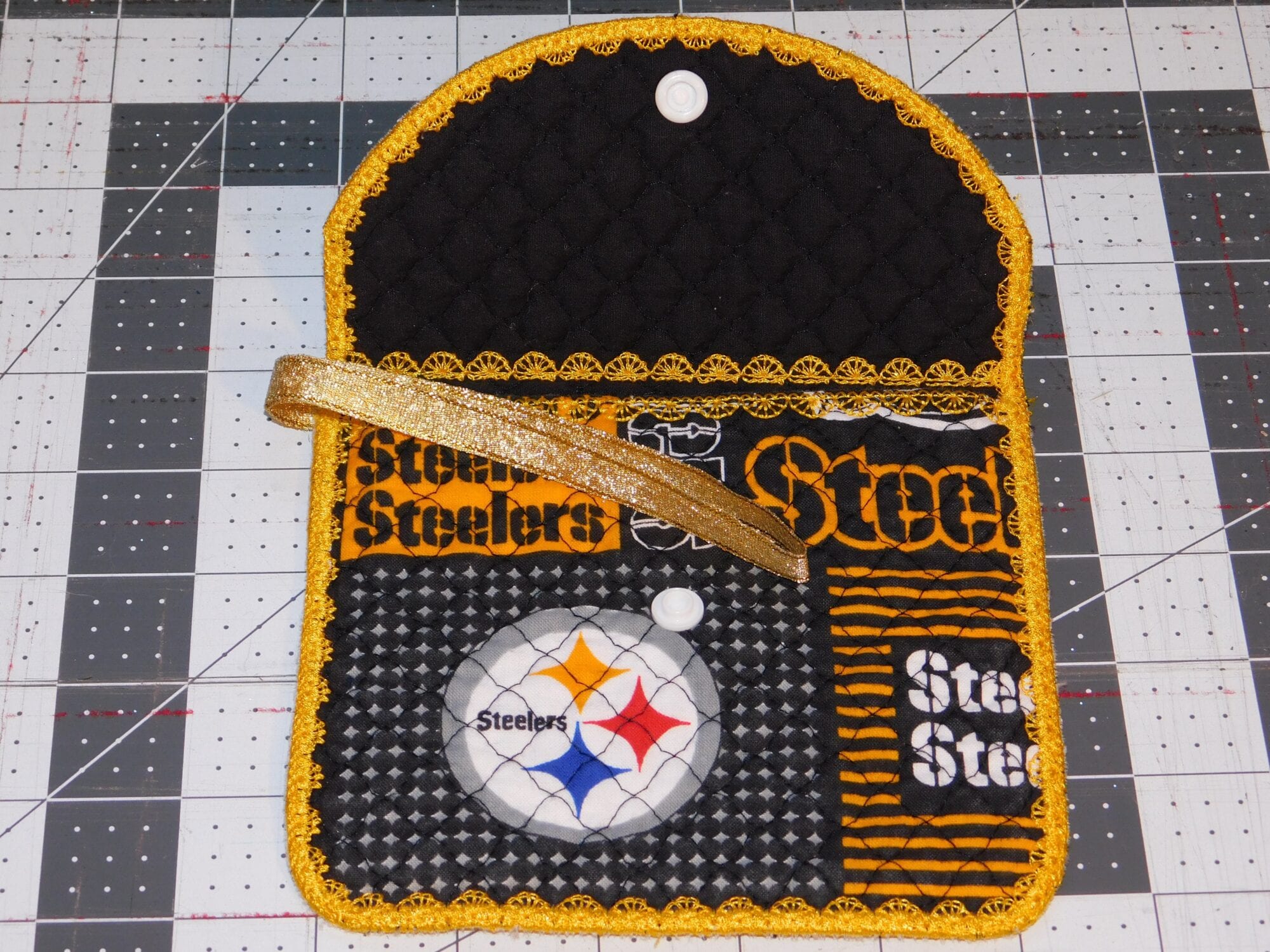 Steelers Inspired Quilted Bag