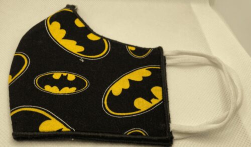 Handmade Bat Face Covering w/Soft Elastic Ear Loops