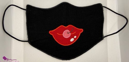 Cherry Lips Flat Face Covering