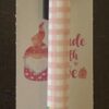 Pink Gingham Easter Bunny Gnome Pen