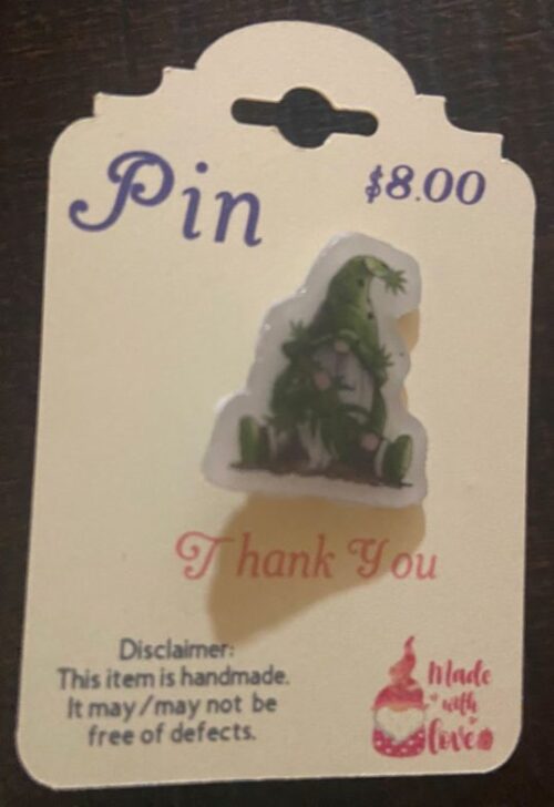 "Leaf" Gnome Pin
