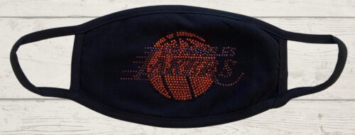 Rhinestone Lakers Inspired Black Cotton Cover