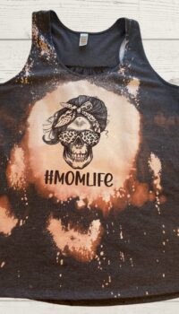 Mom Life Skull - Heathered Charcoal - XL Only