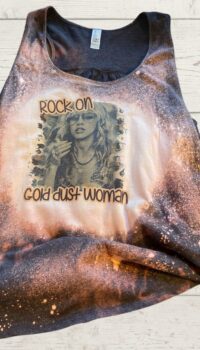 Rock On Gold Dust Woman - Heathered Charcoal - 3X Only